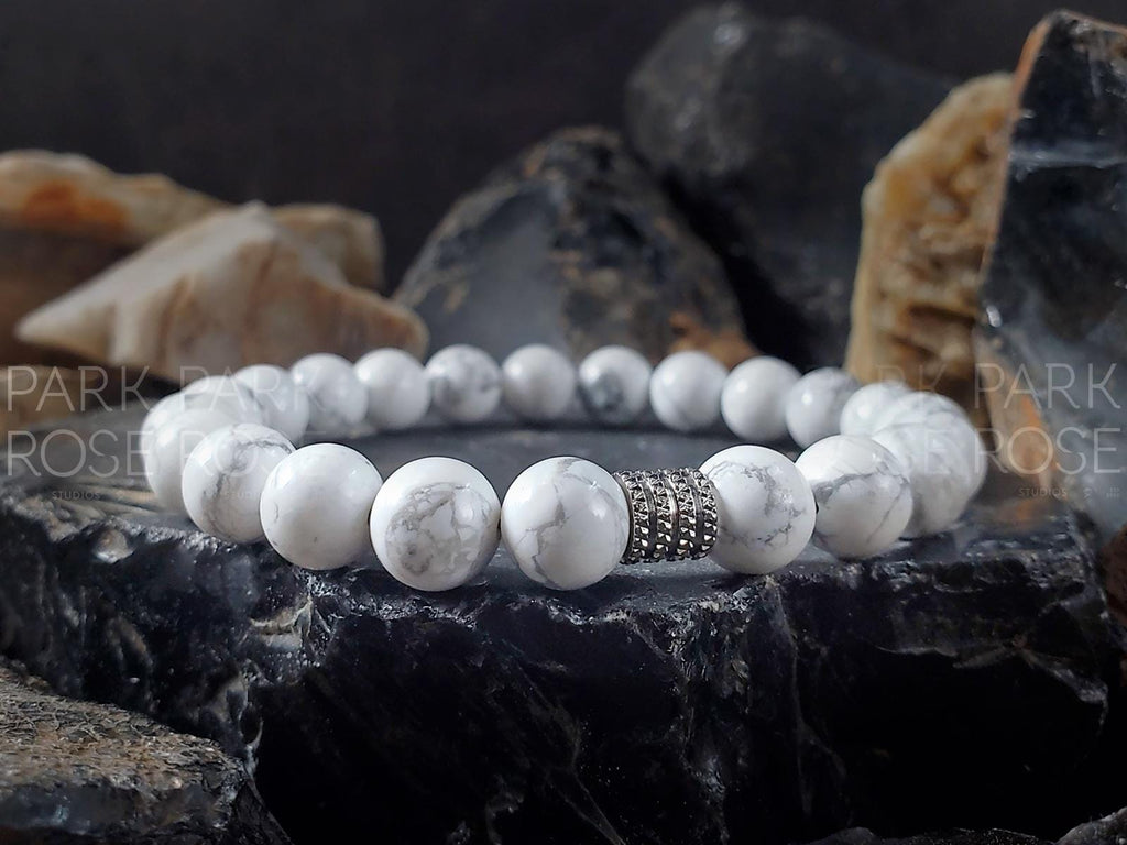 White Howlite Bracelet (6/8/10mm)