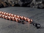 Clear Coated Copper Bead Necklace (8mm)