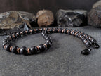 Shungite & Copper Gemstone Necklace (8mm)