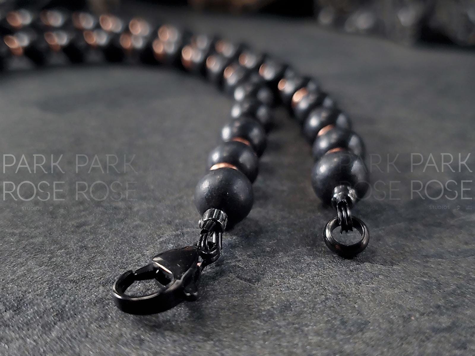 Shungite & Copper Gemstone Necklace (8mm)