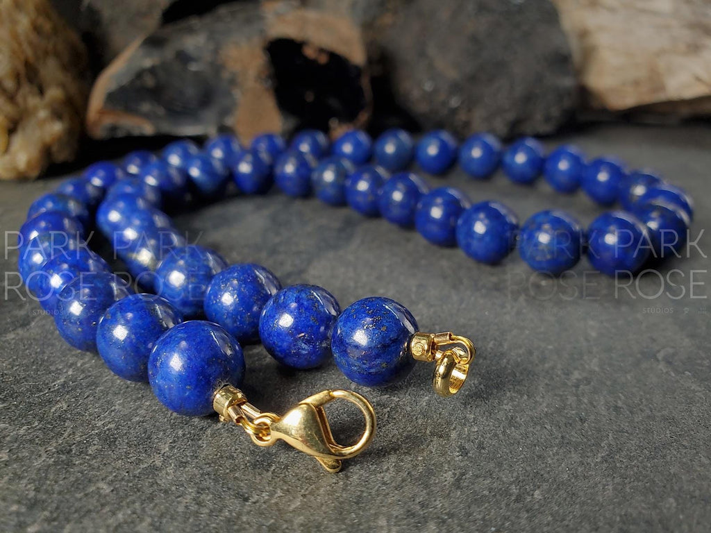 Lapis Lazuli Necklace (10mm)