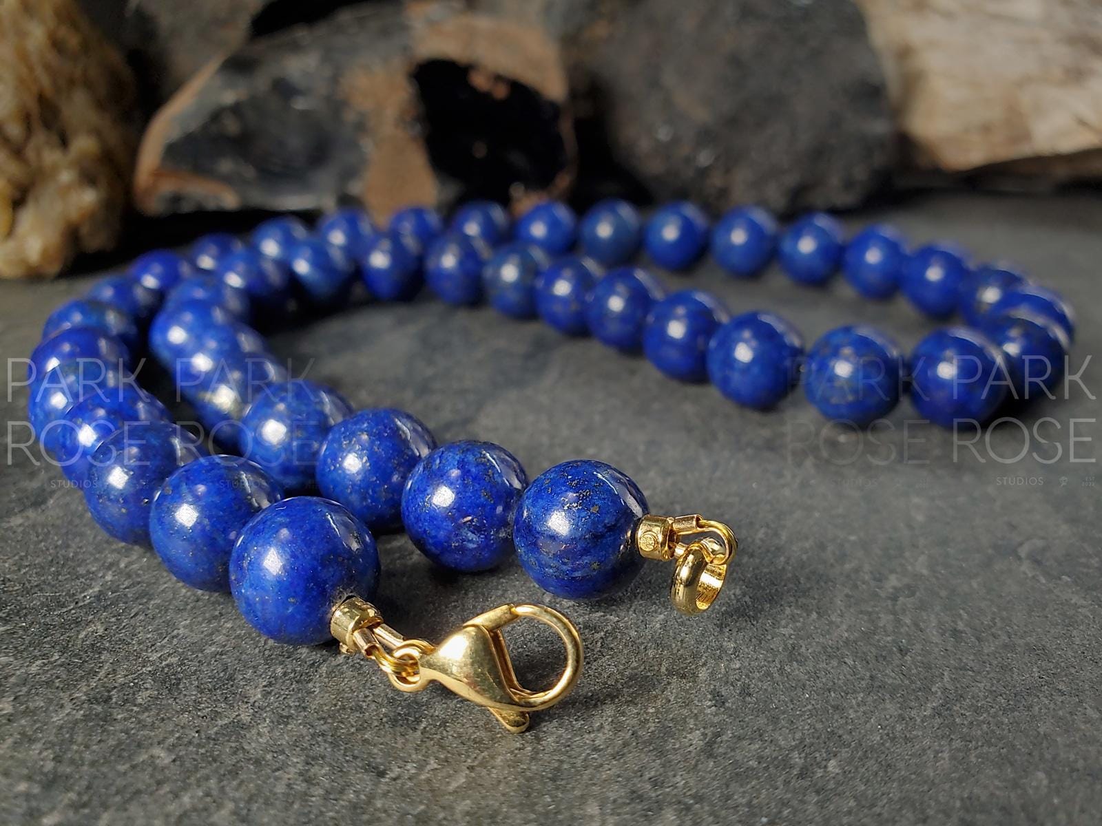Lapis Lazuli Necklace (10mm)