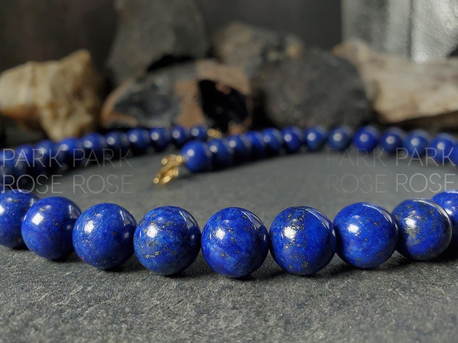 Lapis Lazuli Necklace (10mm)