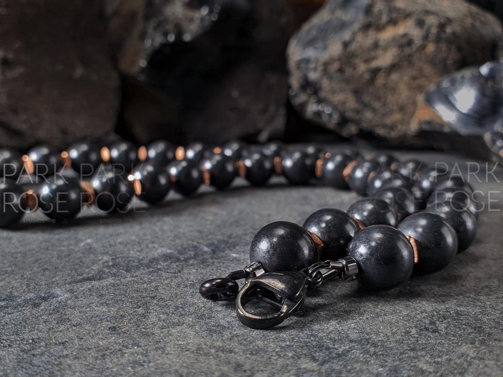 Chunky Shungite & Copper Necklace
