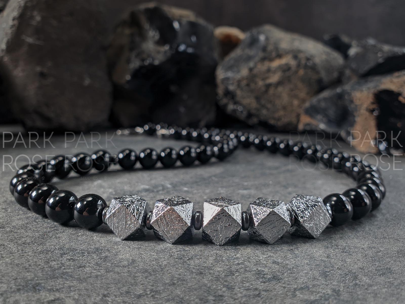 Gibeon Meteorite Necklace: Hypoallergenic Iron Nickel