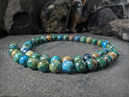 Phoenix Chrysocolla Lapis Lazuli Gemstone Necklace (10mm)