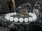 High Grade Untreated AAAA Rainbow Moonstone Bracelet