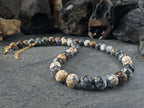 Chunky Black Opal Necklace: Gold or Silver Stainless Steel Clasp