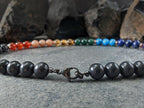 7 Chakra Necklace: Copper, Shungite & Gemstone (10mm)