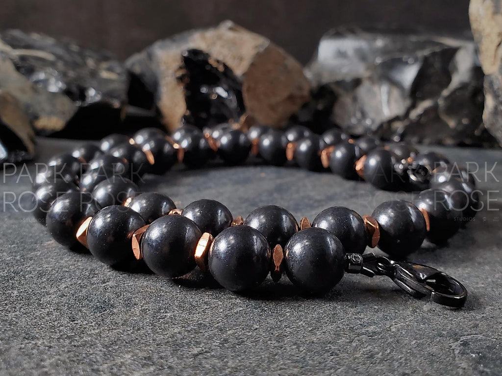 Chunky Shungite & Copper Necklace