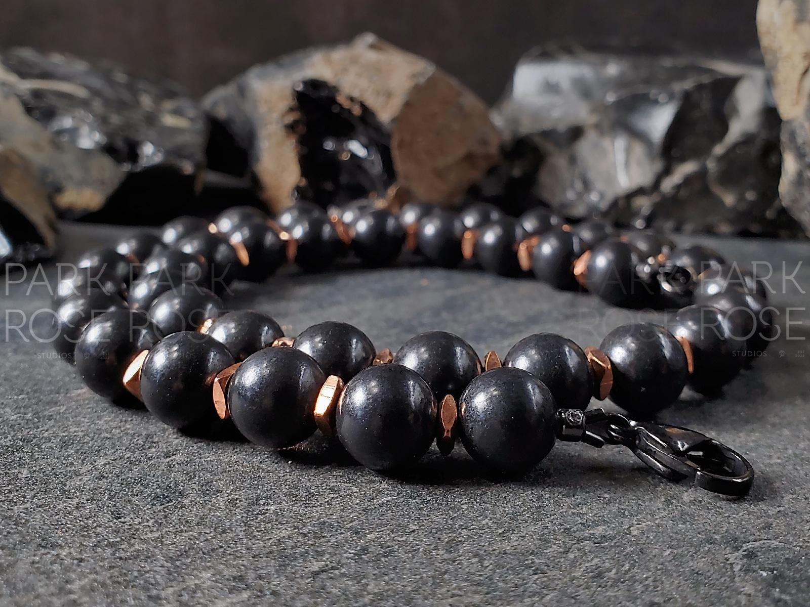 Chunky Shungite & Copper Necklace