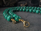 AAAAA Congo Malachite Gemstone Necklace(10mm)