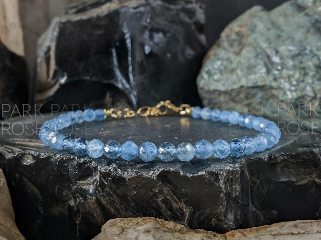 Dainty Santa Maria Aquamarine Bracelet or Anklet