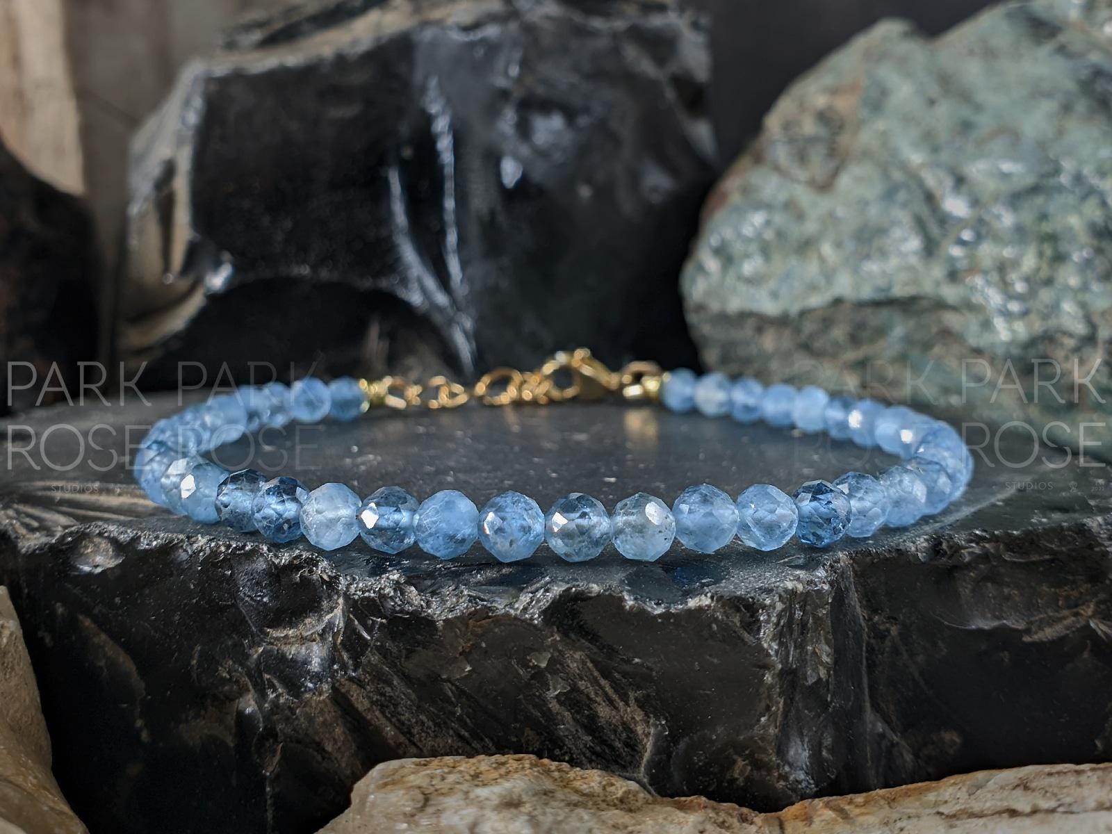 Dainty Santa Maria Aquamarine Bracelet or Anklet