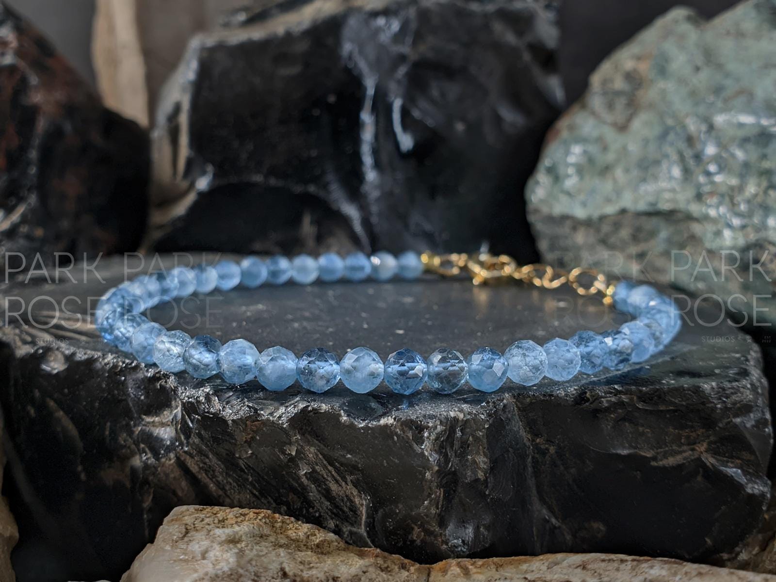 Dainty Santa Maria Aquamarine Bracelet or Anklet