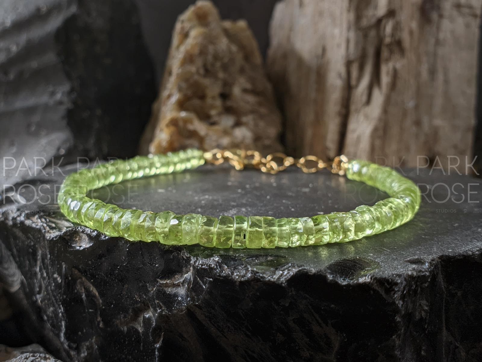 Dainty AAA Peridot Bracelet: