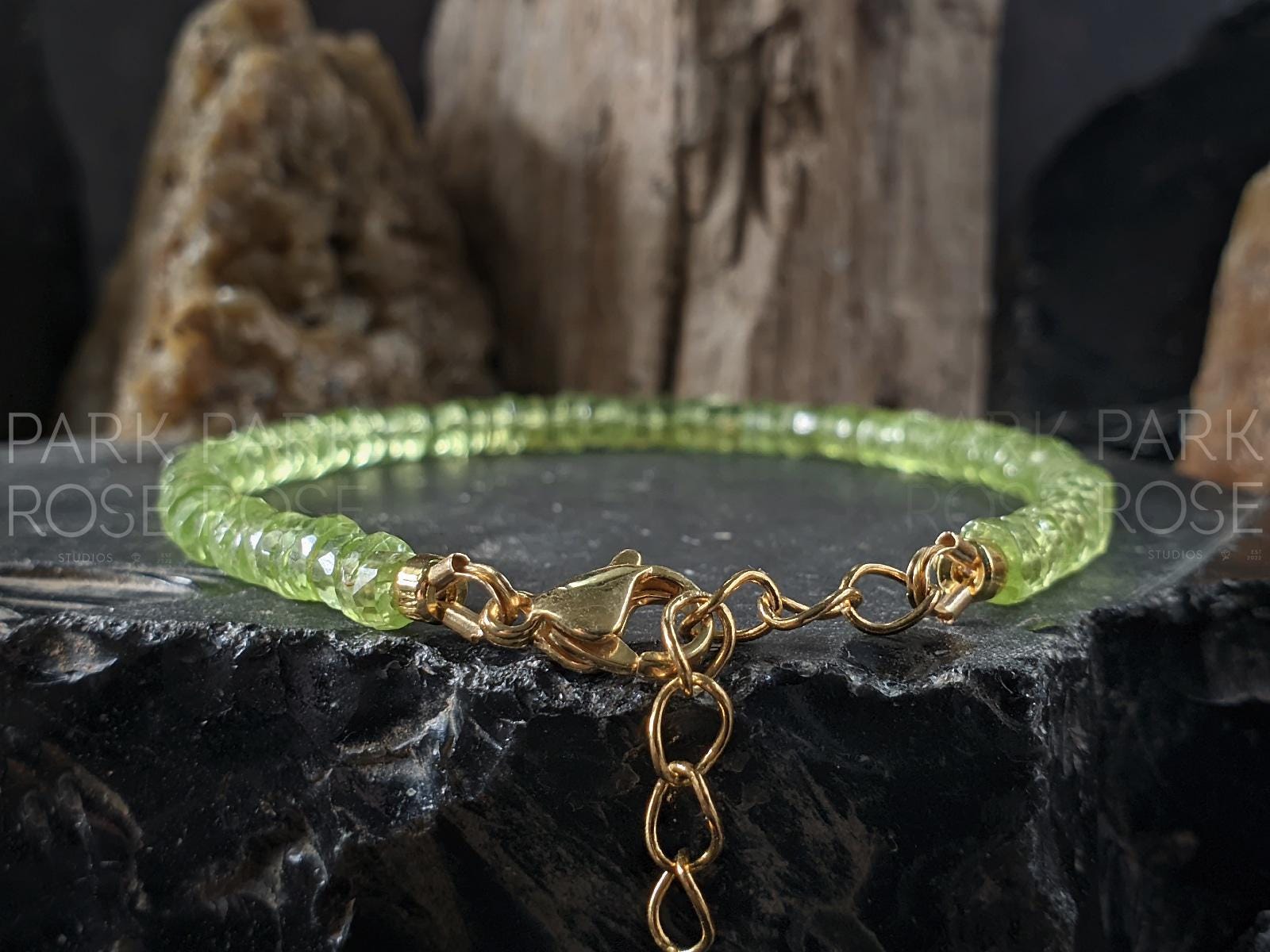 Dainty AAA Peridot Bracelet: