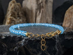 Dainty Faceted Brazil Topaz Bracelet (4mm)