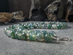 Chunky AAA Moss Agate Gemstone Necklace