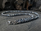 Faceted Terahertz Necklace: Hypoallergenic Stainless Steel Clasp (6mm)