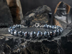 Faceted Terahertz Bracelet (6mm)