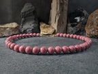 Chunky Brazillian Rhodonite Necklace: (10mm)