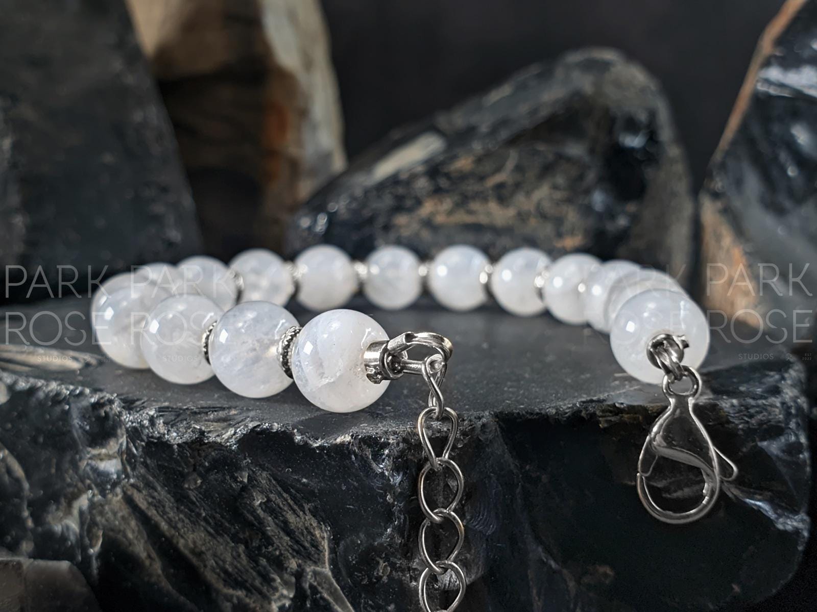 High Grade Untreated AAAA Rainbow Moonstone Bracelet