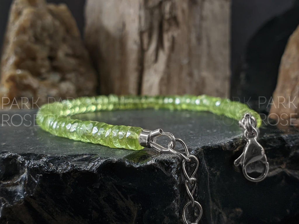 Dainty AAA Peridot Bracelet: