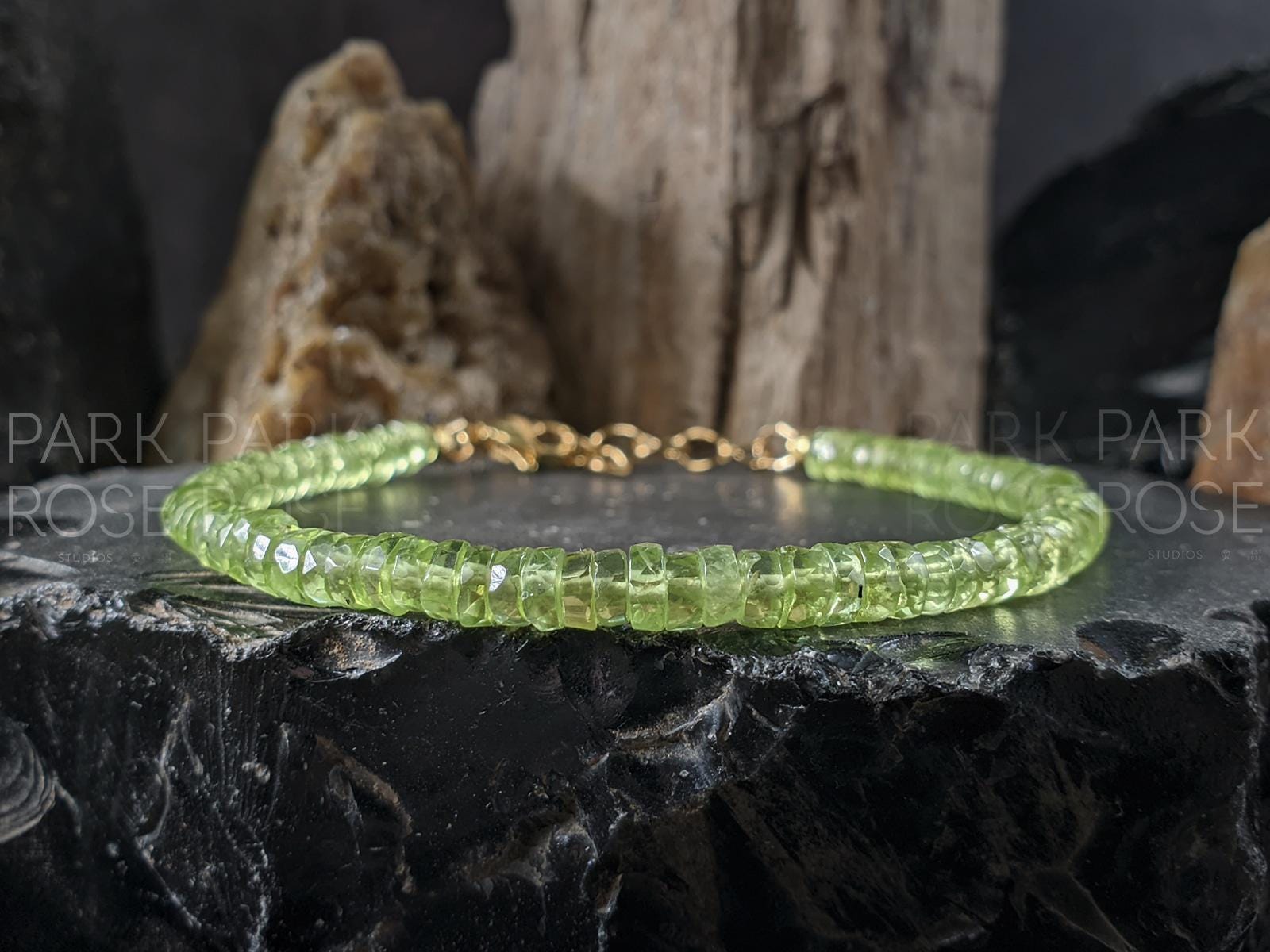 Dainty AAA Peridot Bracelet: