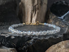 Dainty Faceted Blue Flash Labradorite Bracelet / Anklet (4mm)