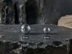 Round Gibeon Iron Nickel Meteorite Beads (6mm or 8mm)