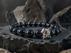 925 Sterling Silver Doggy Sugar Skull Bracelet (8mm)