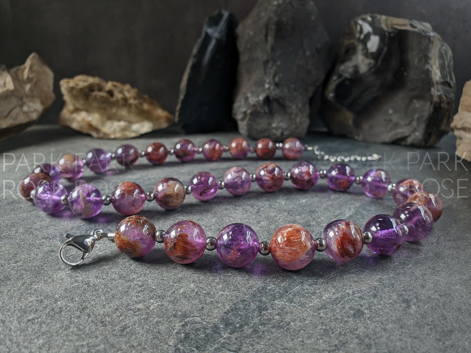 AAA Super Seven Gemstone Necklace (12mm)