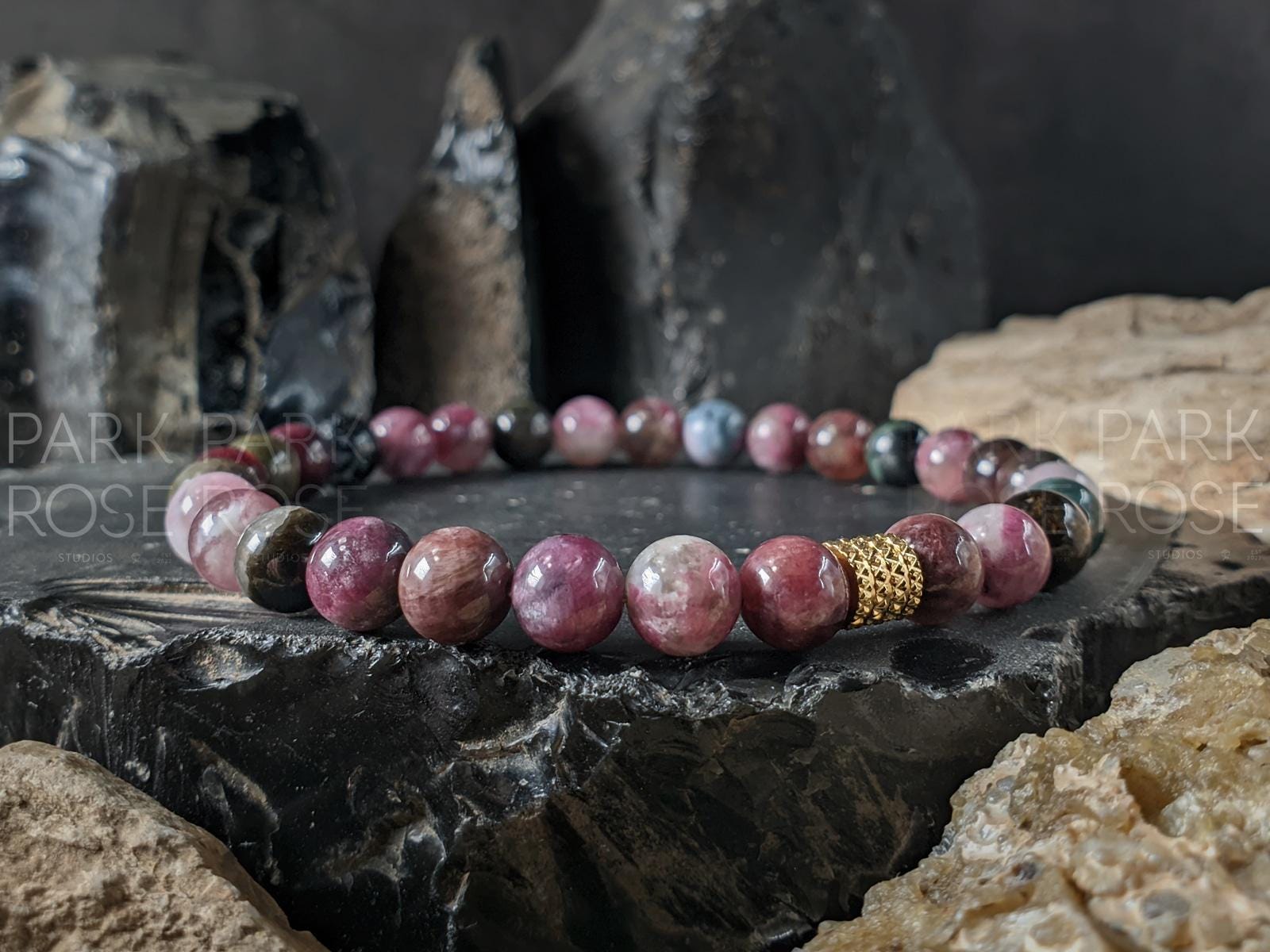 Watermelon Tourmaline Bracelets