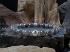 Round Gibeon Iron Nickel Meteorite Beads (6mm or 8mm)