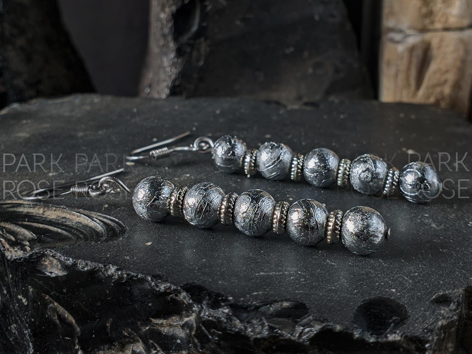 Gibeon Meteorite Earrings (6mm)