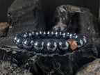 Shungite Copper Terahertz Bracelet Stack, Set of 2 (10mm)