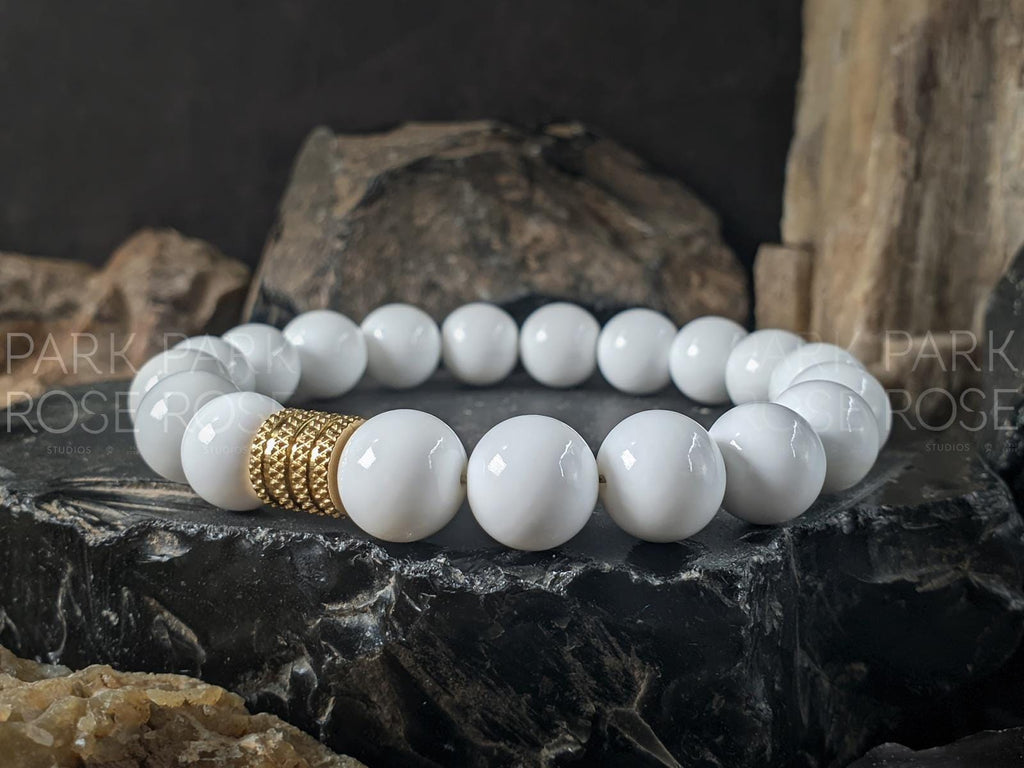White Coral Beaded Bracelet (6/8/10mm)