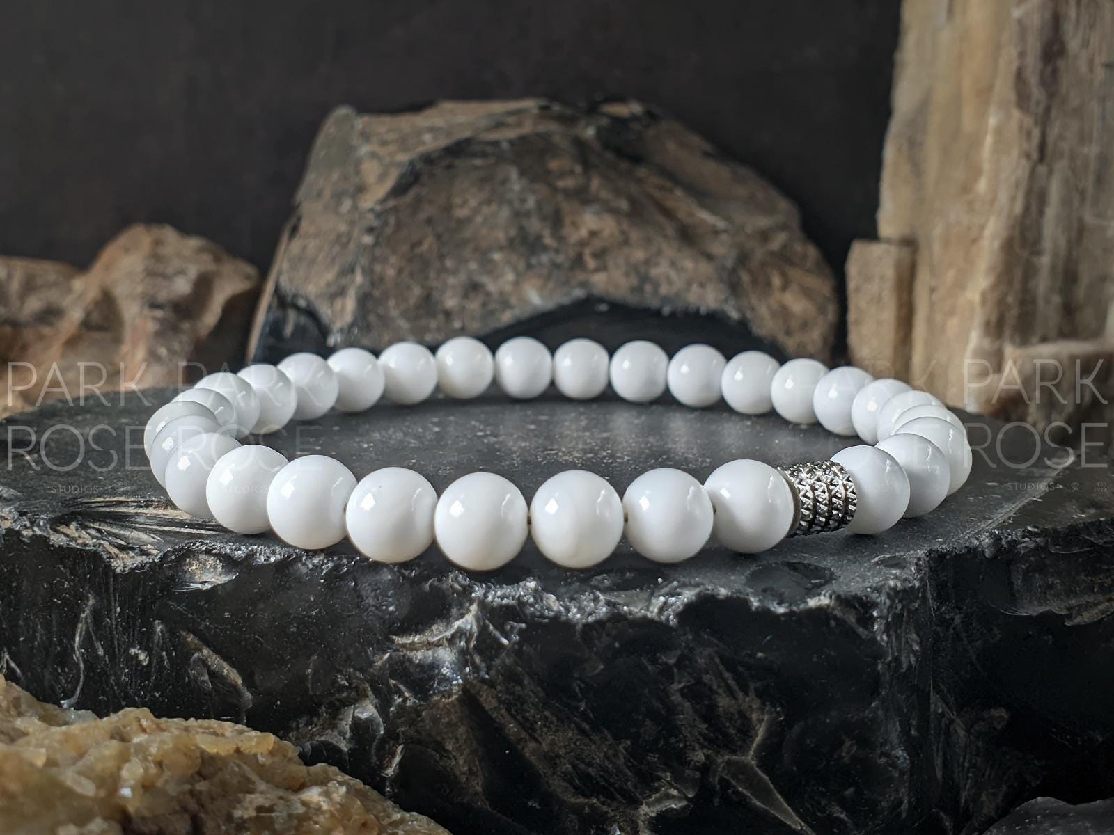 White Coral Beaded Bracelet (6/8/10mm)