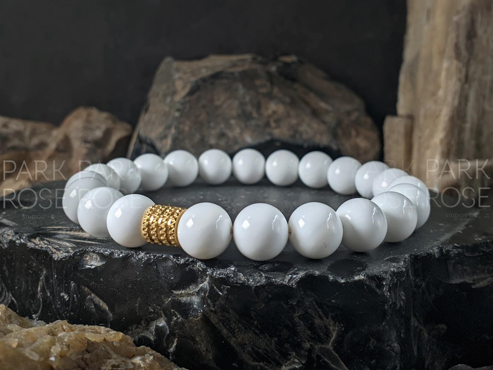 White Coral Beaded Bracelet (6/8/10mm)