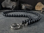 Faith Cross Pendant Shungite Carabiner Necklace