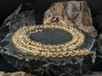 AAA Unheated Brazil Citrine Necklace (6mm)