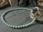 Natural Untreated Myanmar Jadeite Carabiner Necklace (8mm)