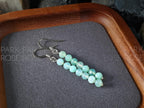 Dainty Faceted Australia Chrysoprase Earrings (4mm)