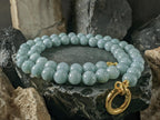 Natural Untreated Myanmar Jadeite Carabiner Necklace (8mm)