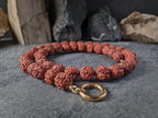 Nepal Rudraksha Natural Seed Prayer Bead Necklace (12mm)