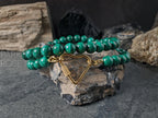 Congo Malachite Carabiner Necklace (8mm)