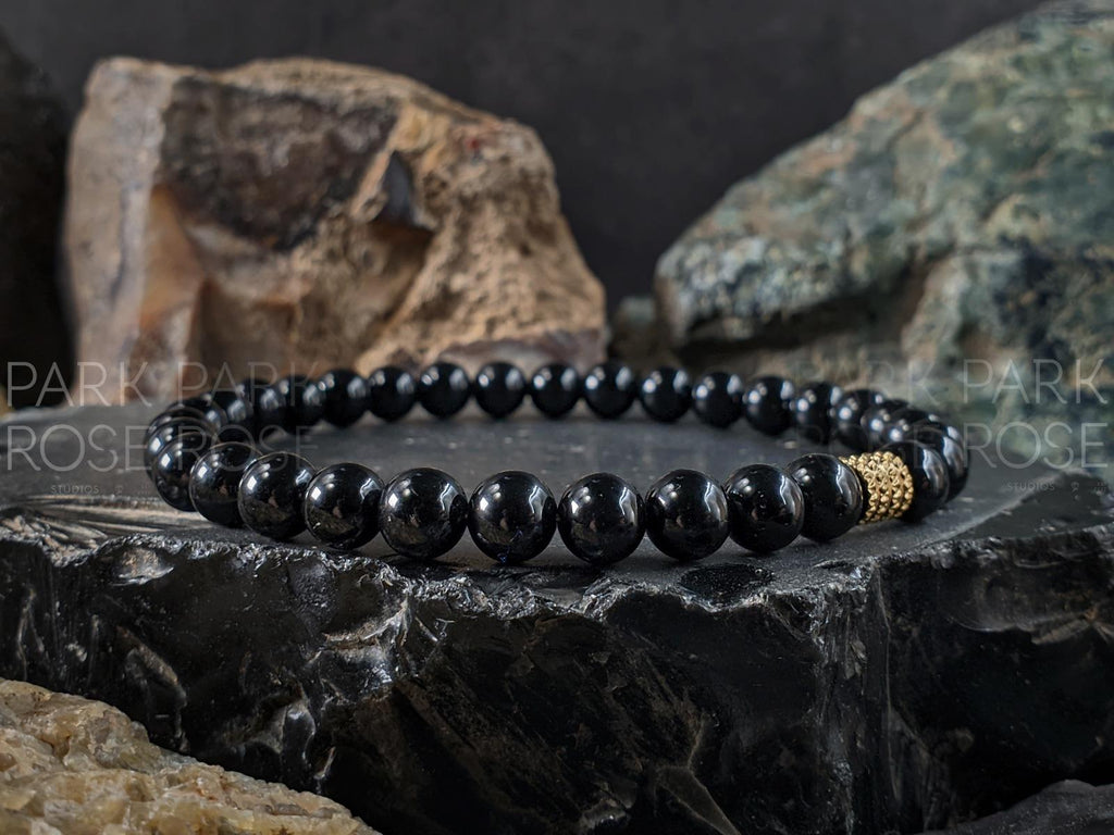 AAA Natural Brazil Black Tourmaline Bracelet (6/8/10/12mm)