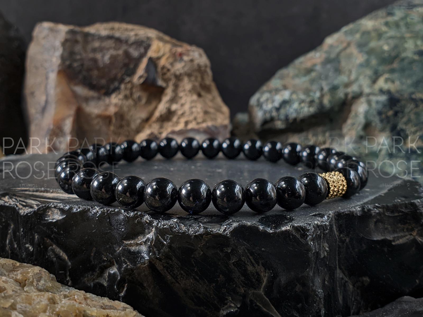 AAA Natural Brazil Black Tourmaline Bracelet (6/8/10/12mm)