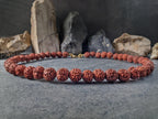 Nepal Rudraksha Natural Seed Prayer Bead Necklace (12mm)